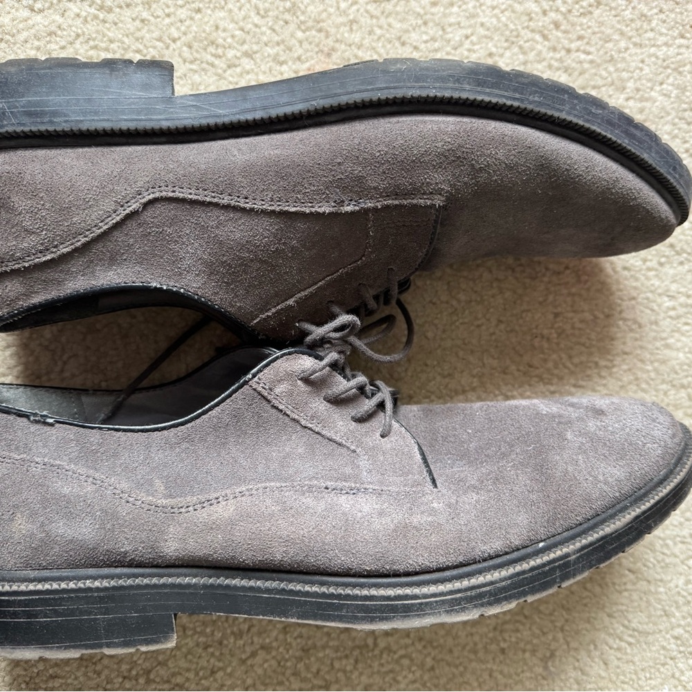 Marks & Spencer Men's Charcoal Suede Oxfords